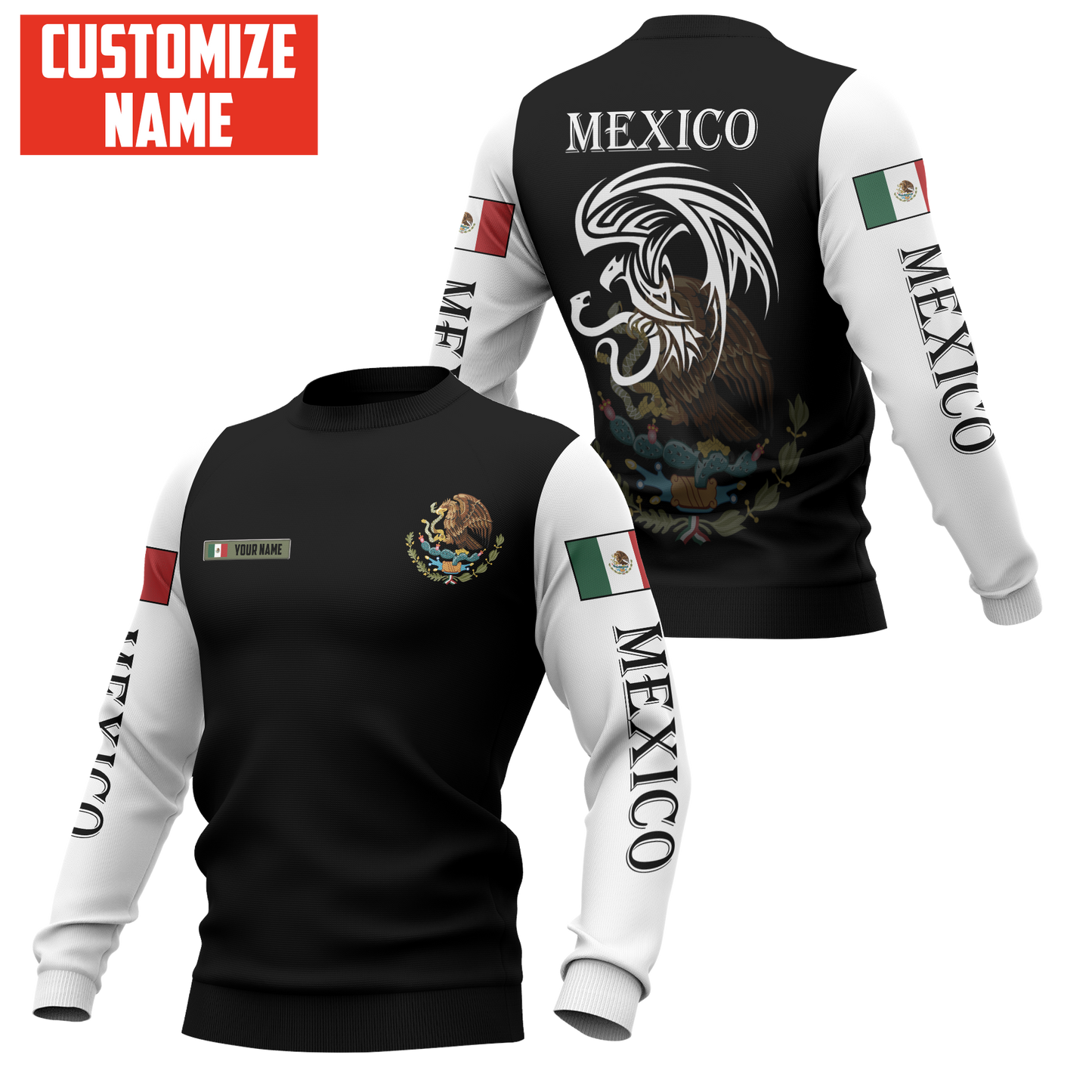 Persionalized Mexico 3D All Over Printed Unisex Shirts DQB25062102