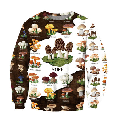 Edible mushroom hunting world 3d print shirts