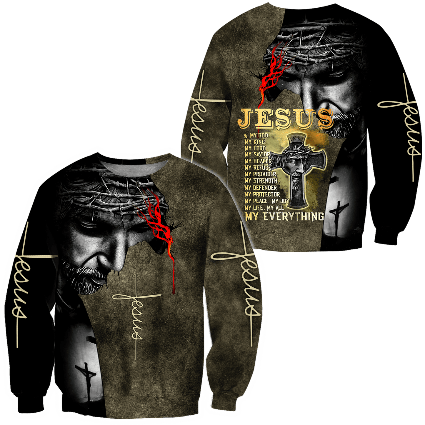 Jesus Christ My Everything 3D Printed Hoodie, T-Shirt for Men and Women