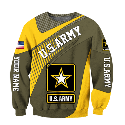 American US Army Personalize 3D All Over Unisex Hoodie