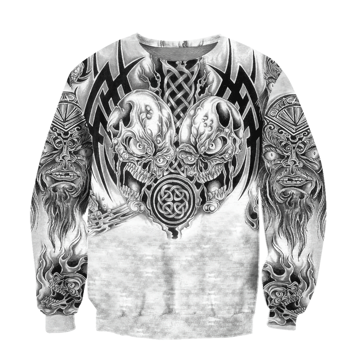Premium Unisex All Over Printed Smocky Skull Shirts MEI