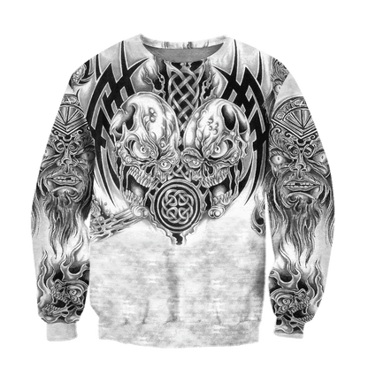 Premium Unisex All Over Printed Smocky Skull Shirts MEI