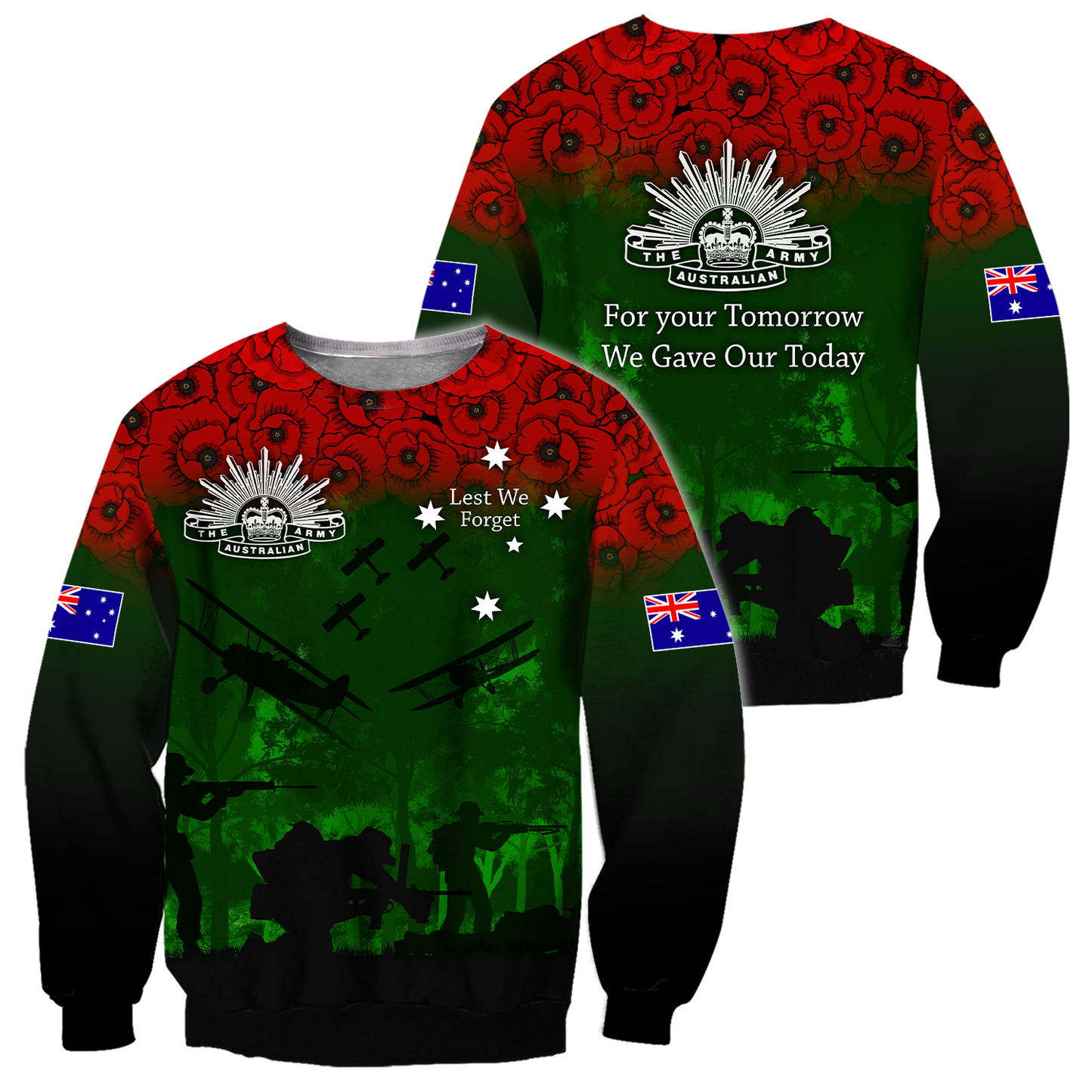 Premium Unisex Hoodie Remember Anzac Day ML