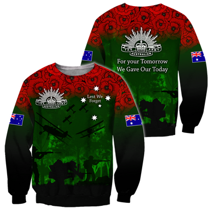 Premium Unisex Hoodie Remember Anzac Day ML