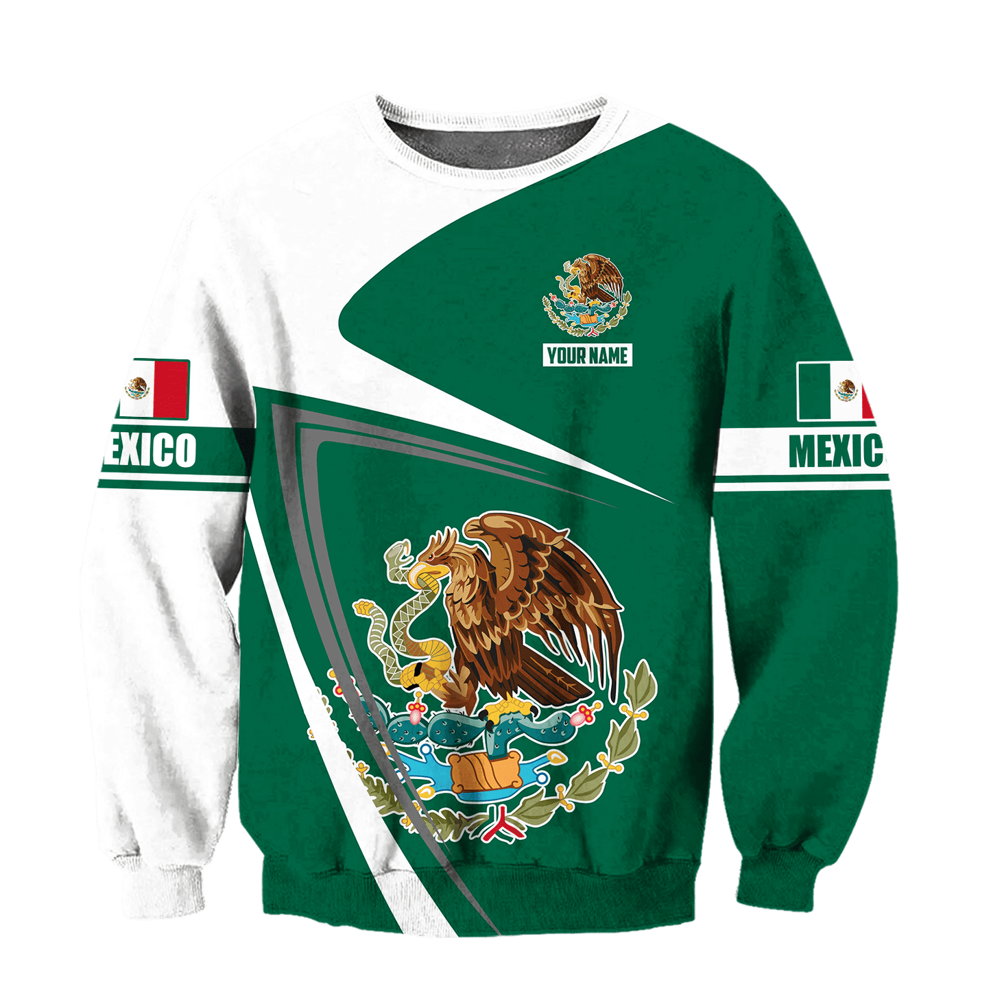 Persionalized Mexico 3D All Over Printed Unisex Shirts