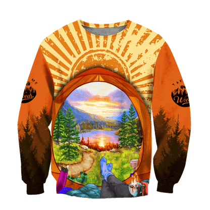 Camping 3D All Over Printed Unisex Shirts Tent View