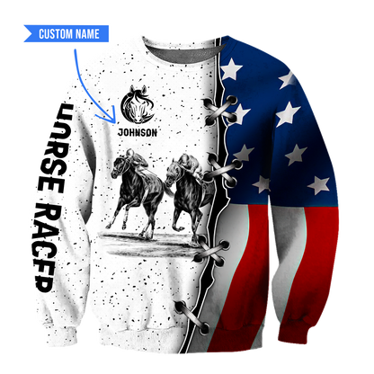 Horse Racing 3D All Over Printed Shirts For Men And Women TN