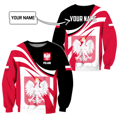 Personalized Polska 3D All Over Printed Unisex Hoodie