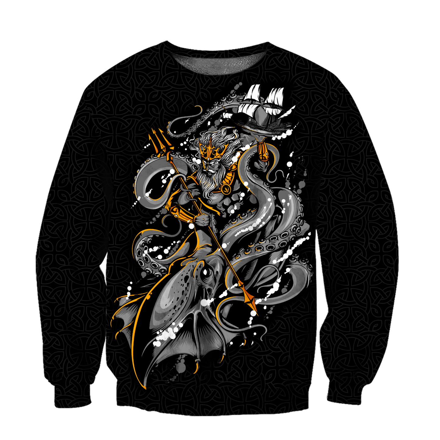 Premium Unisex Hoodie Kraken Octopus And Poseidon ML SN20022101