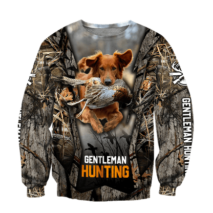 Hunting Dog 3D Over Printed Unisex Deluxe Hoodie ML