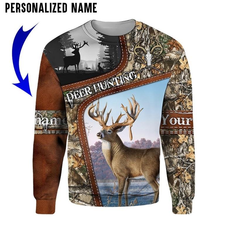 Premium Personalized Name Hunting 3D All Over Printed Unisex Shirts