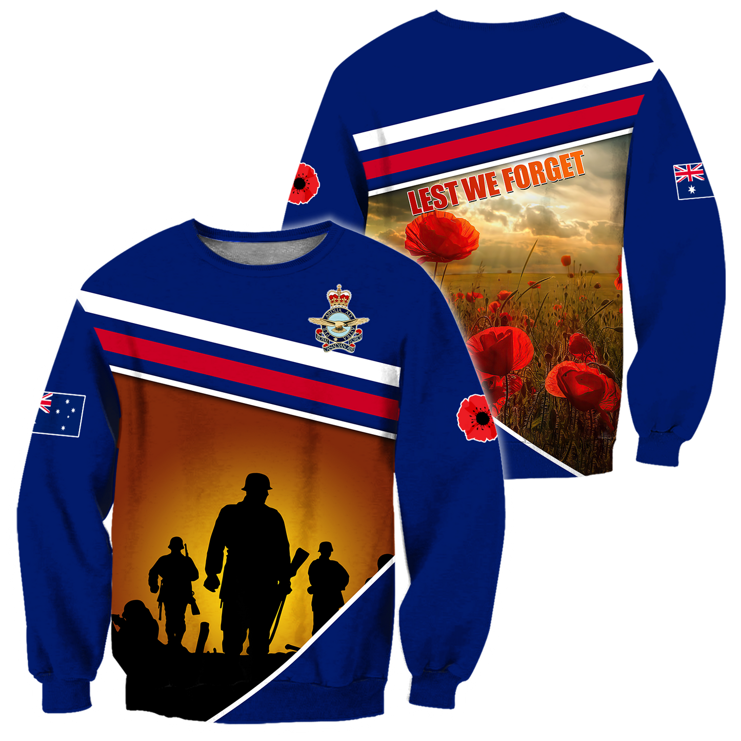 Lest We Forget Anzac Day 3D All Over Printed