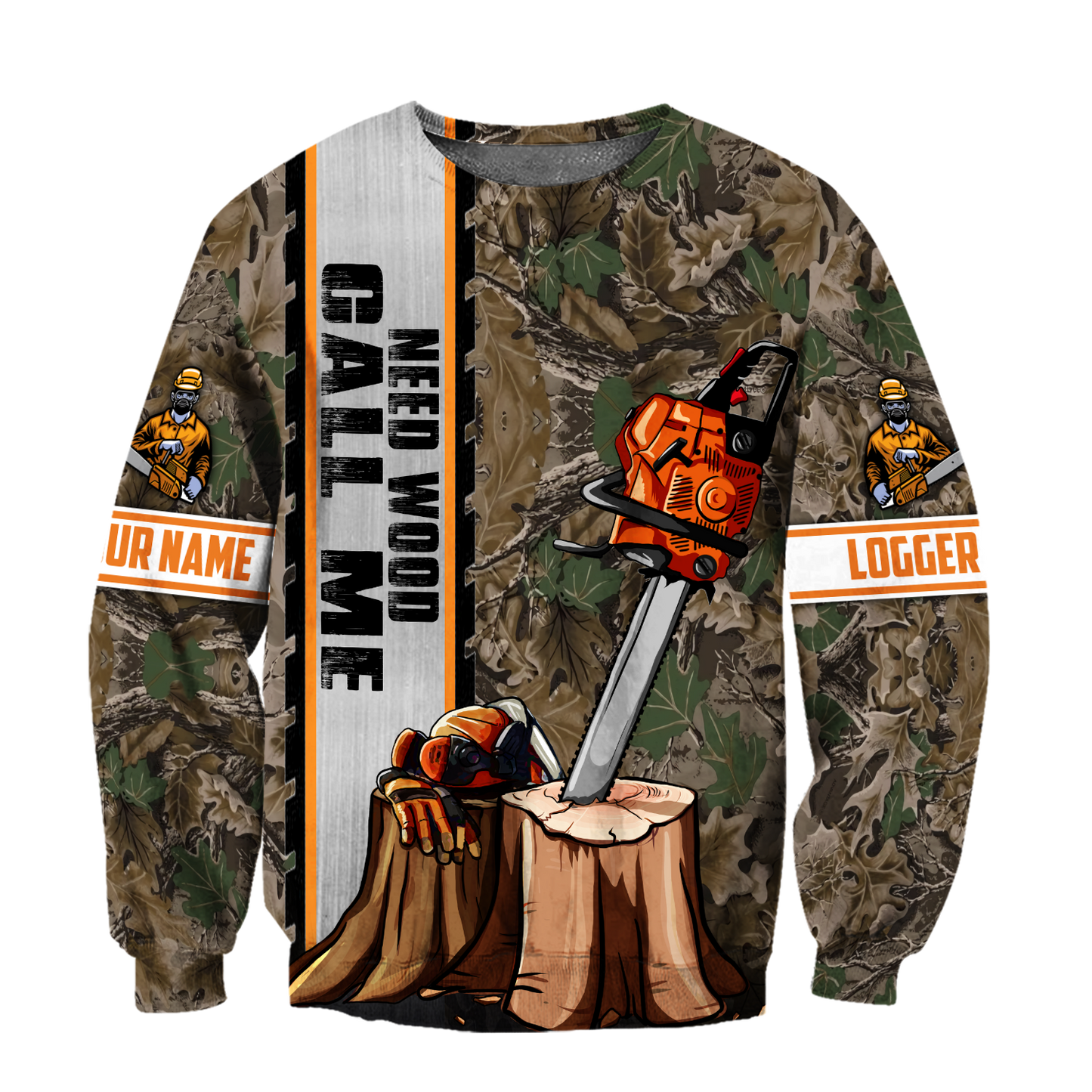 Customize Name Chainsaw 3D All Over Printed Unisex Shirts Need Wood Call Me