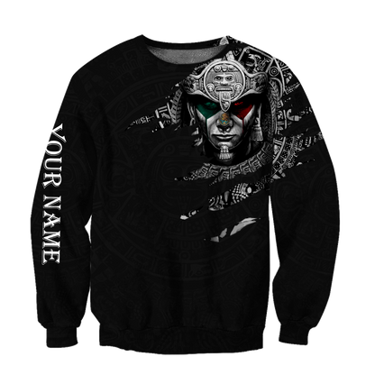 Personalized Name Aztec Mexico 3D All Over Printed Hoodie