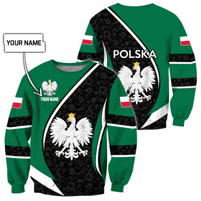 Personalized Polska 3D All Over Printed Unisex Hoodie