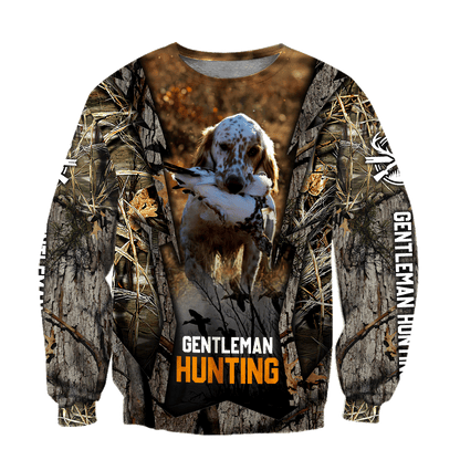 Hunting Dog 3D Over Printed Unisex Deluxe Hoodie ML