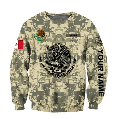 Personalized Mexican Army 3D All Over Printed Hoodies