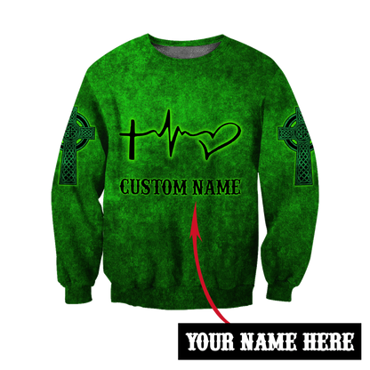 Customize Name Irish Patrick's Day 3D All Over Printed Unisex Shirt