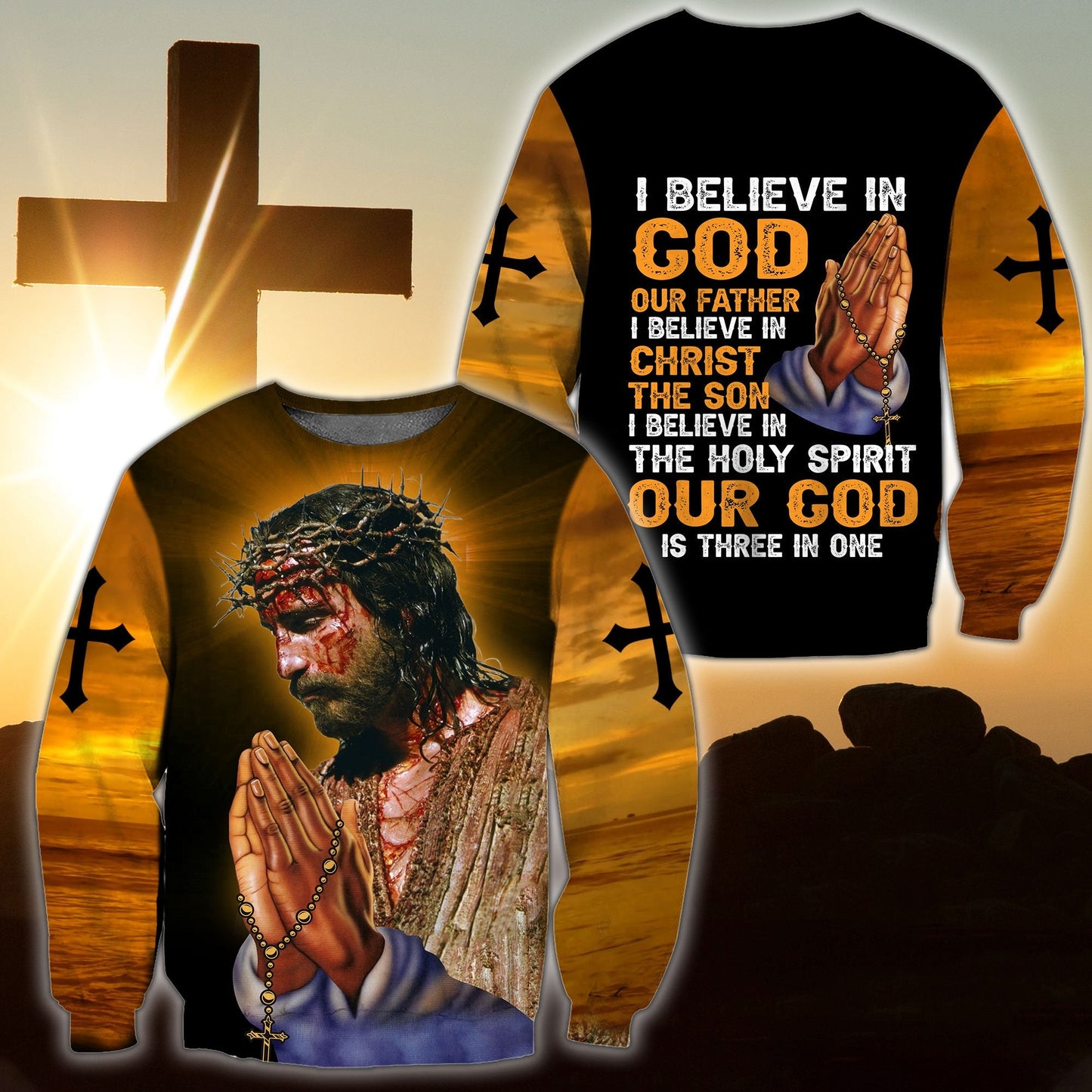 Premium Christian Jesus Easter 3D All Over Printed Unisex Shirts HV