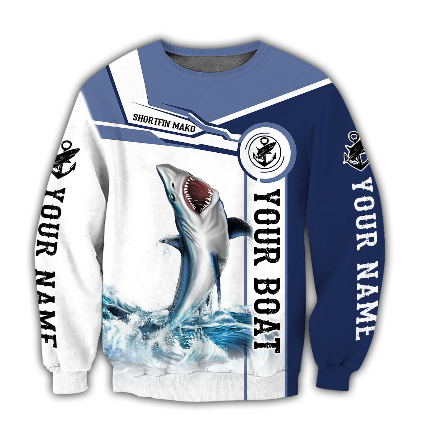 Custom name Shortfin Mako fishing Catch and Release 3D Design print shirts