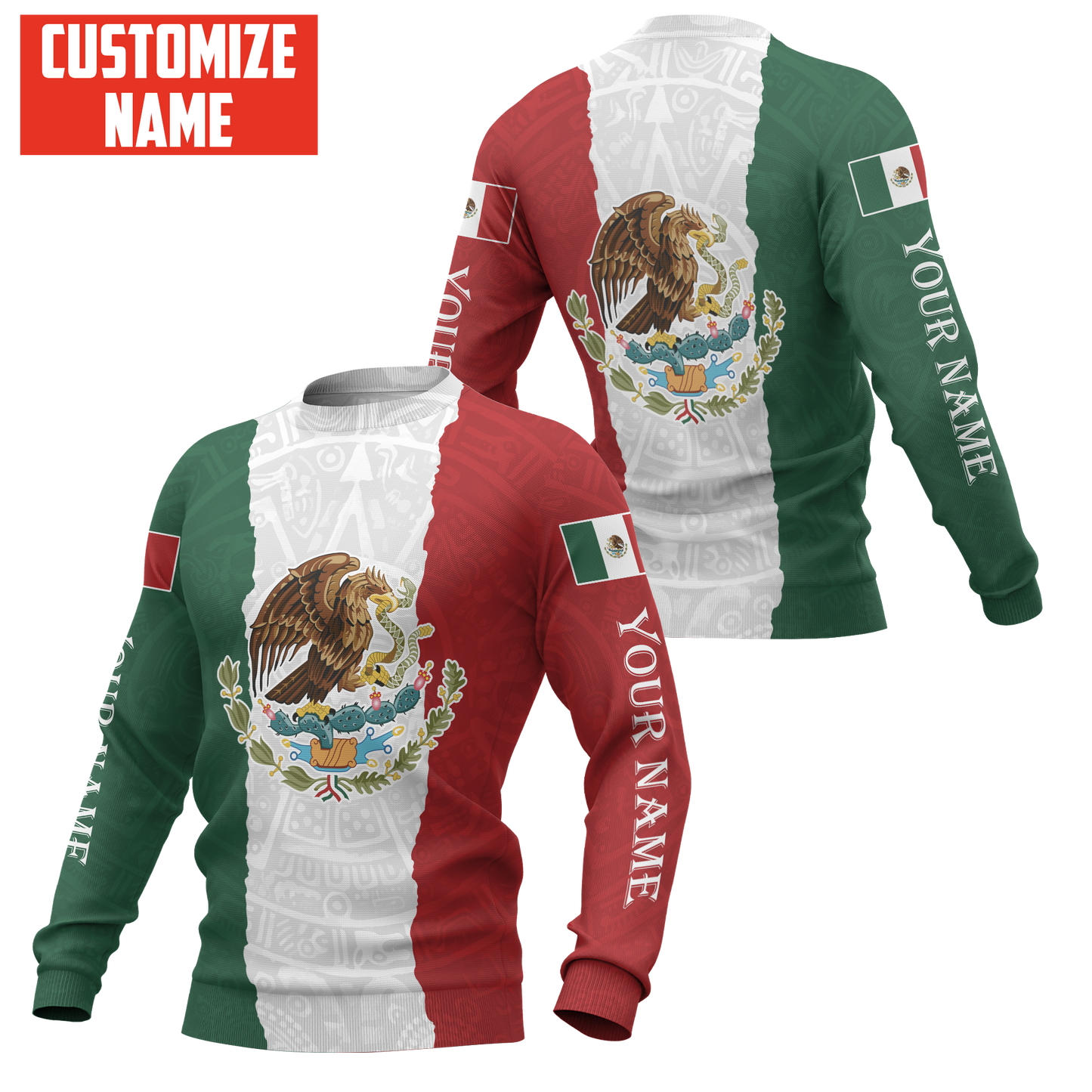Personalized Name Mexico 3D All Over Printed Unisex Shirts DQB10072101