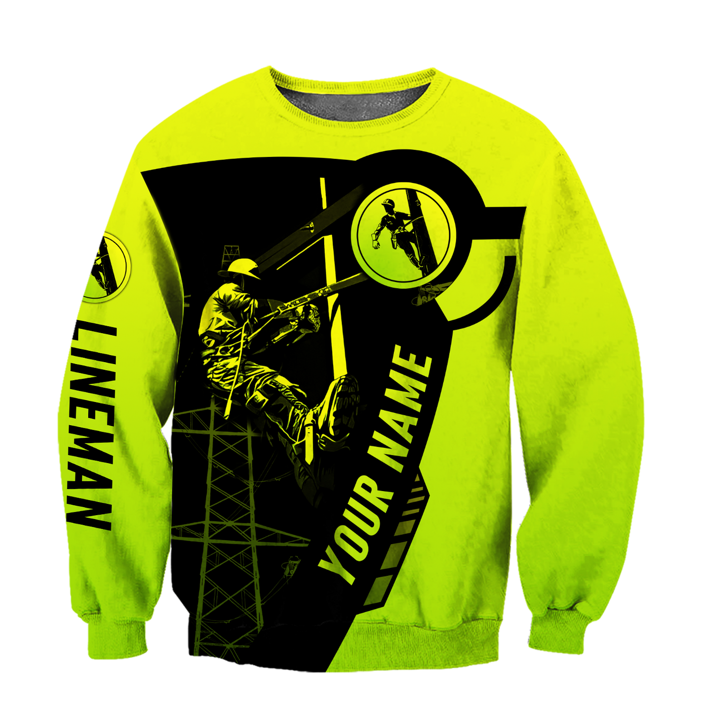 Electrician And Lineman Personalized Safety 3D All Over Printed Premium Unisex Hoodie ML