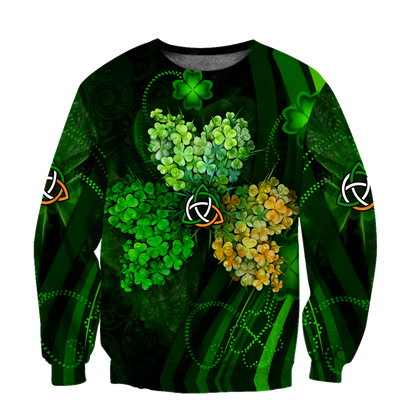 Premium Unisex Hoodie Irish St.Patrick Shamrock ML