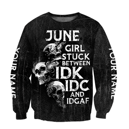 Customize Name Skull Hoodie For Men And Women TNA26042101.S1