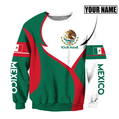 Mexico Hoodie Perionalized 3D All Over Printed Hoodie Shirts