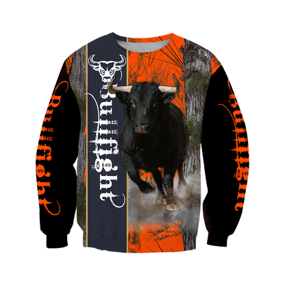 Bullfight Persionalized Name 3D All Over Printed Shirts