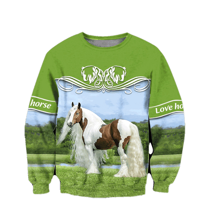 Premium Love Horse 3D All Over Printed Unisex Shirts
