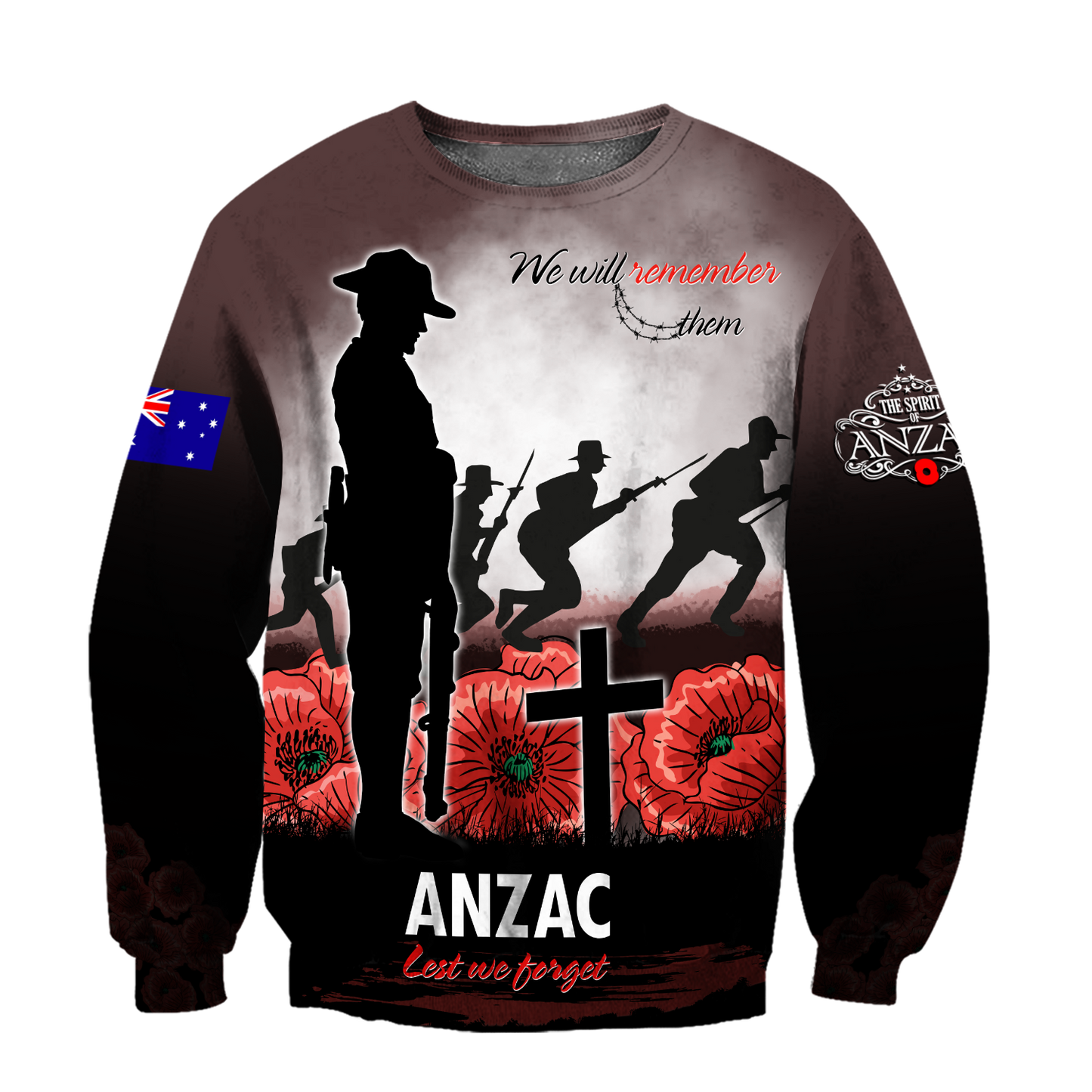 Premium Unisex Hoodie Remember Them Anzac Day ML