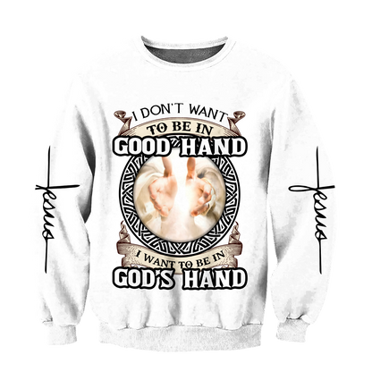 Premium Unisex Hoodie Easter Day Christian Jesus Hand Of God No59 ML