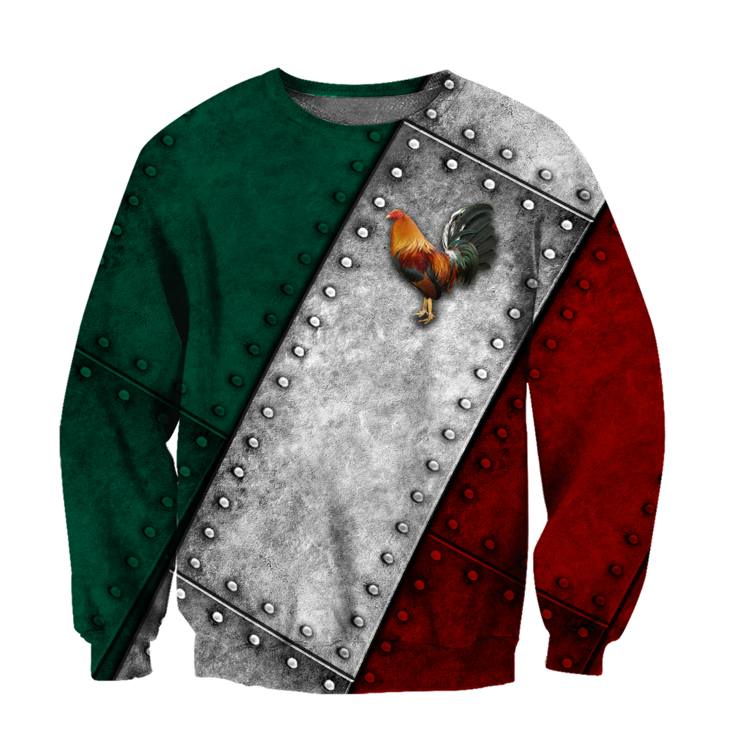 Mexico Rooster 3D All Over Printed Unisex Hoodie