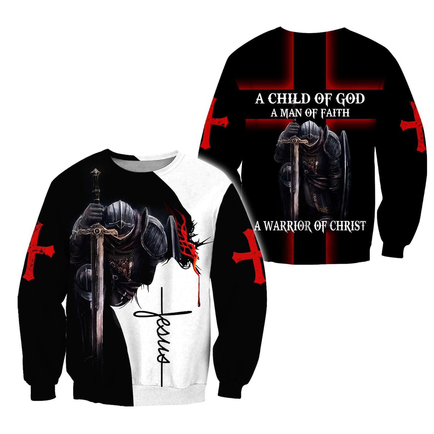 Knight of God - Christian - 3D All Over Printed Style for Men and Women