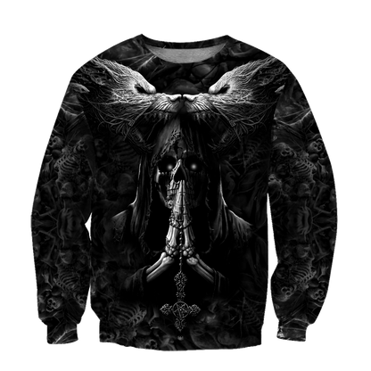 Skull 3D All Over Printed Unisex Shirts Wolf Skull