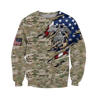 Army 3D All Over Printed Unisex Shirts