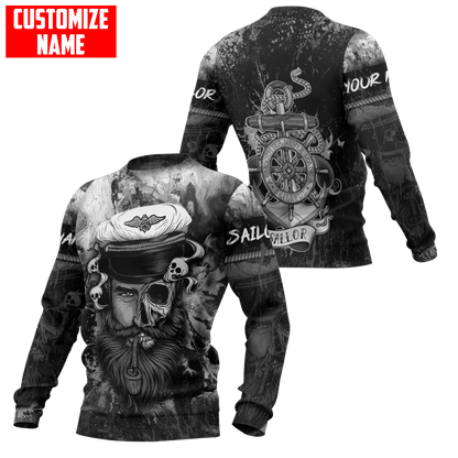 Customized name A Smooth Sea Never Made A Skillful Sailor 3D Printed Shirts