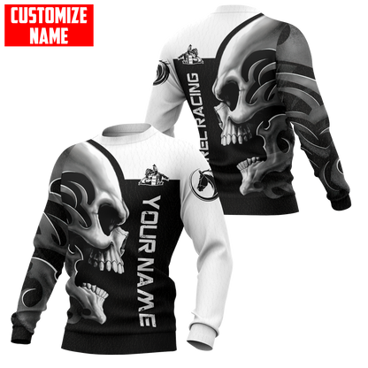 Personalized Name Rodeo Skull 3D All Over Printed Unisex Shirts Barrel Racing