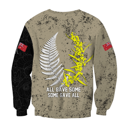 Tmarc Tee Anzac day in my heart Australia and Kiwi 3D print shirt