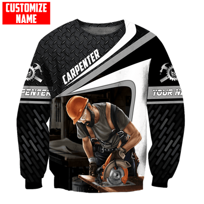 Personalized Name Carpenter 3D All Over Printed Unisex Shirts Metal Pattern Ver5