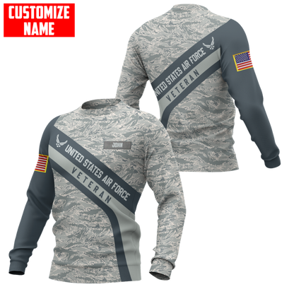 Premium Unique U.S Air Force Veteran Polo All Over Printed Personalized Shirt