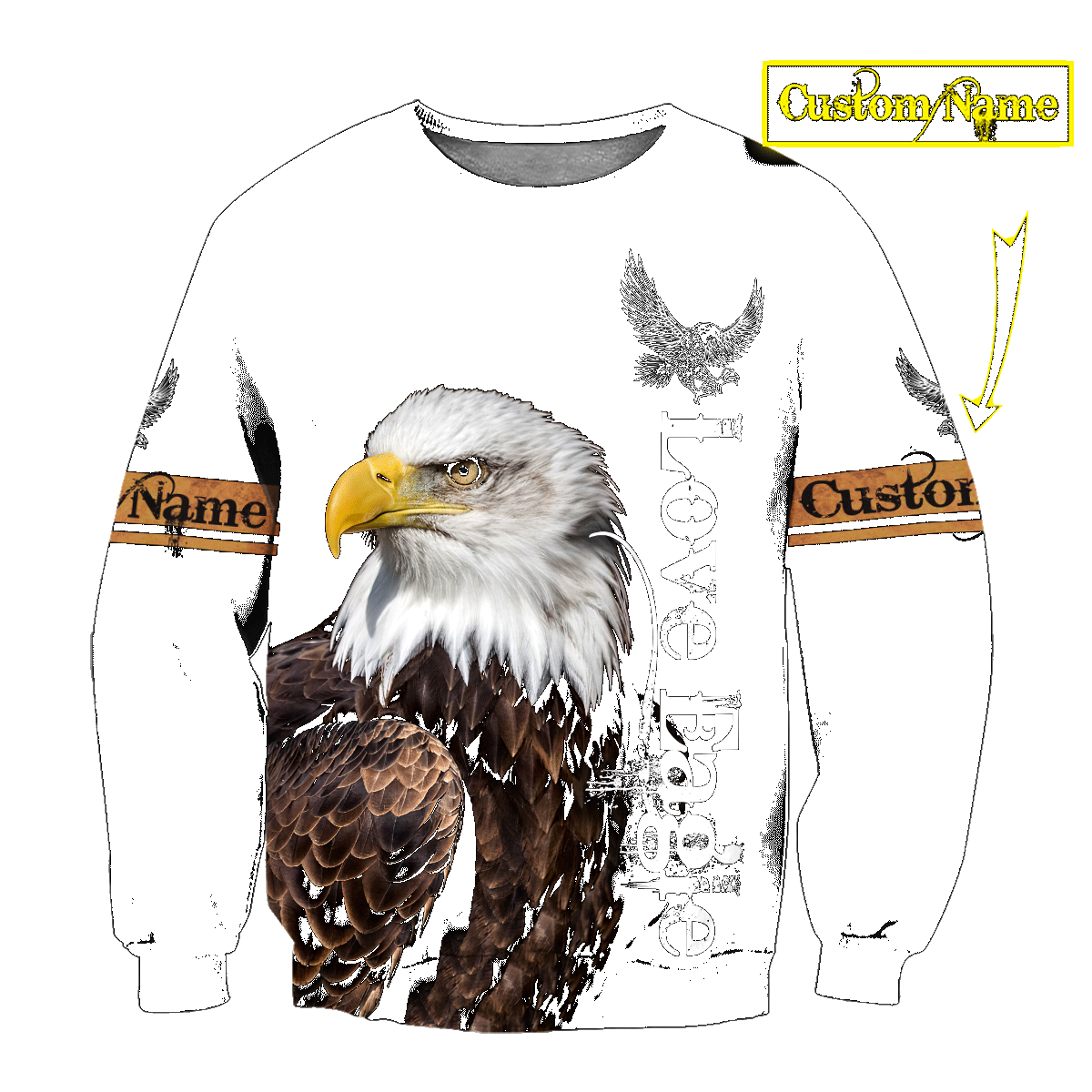 Customize Nam Eagle 3D All Over Printed Shirts For Men and Women