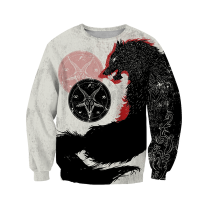 Satanic Wolf Hoodie For Men And Women