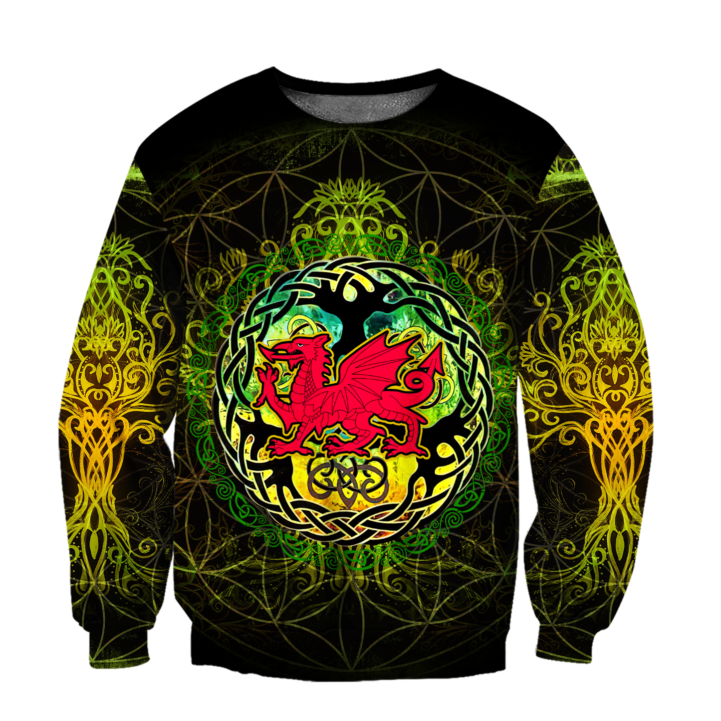 Celtic Wales Dragon Tattoo Hoodie For Men And Women