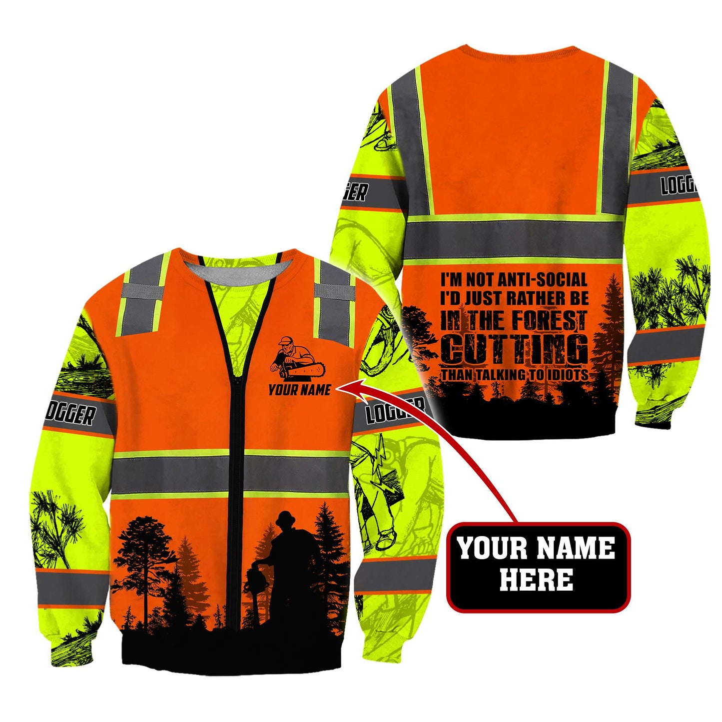 Logger Social Idiot 3D All Over