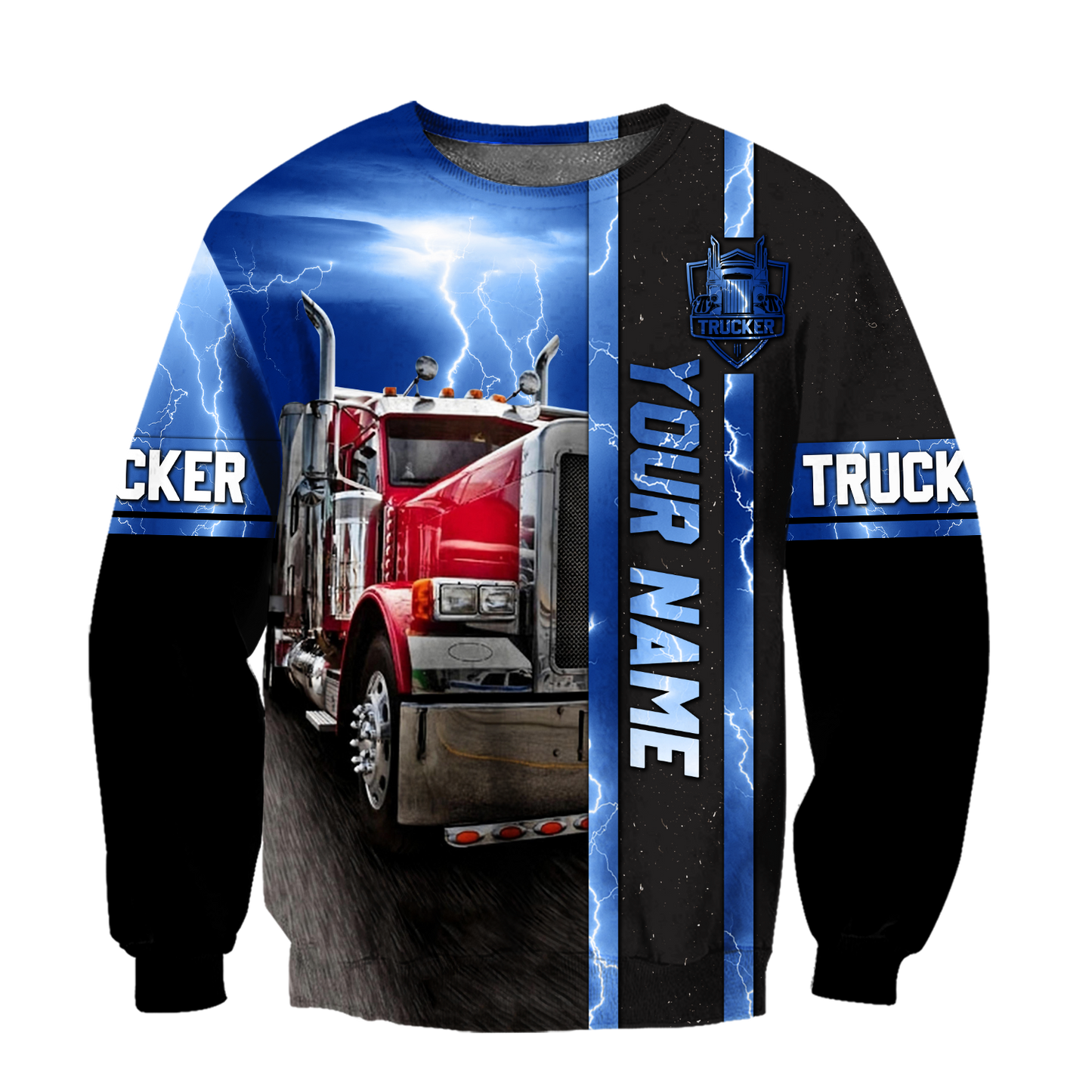 Personalized Name Trucker 3D All Over Printed Unisex Shirts