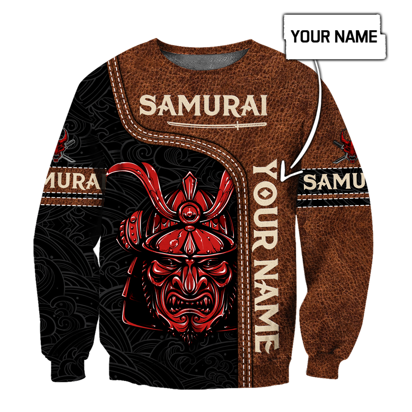 Custom Name Samurai 3D All Over Printed Unisex Shirts
