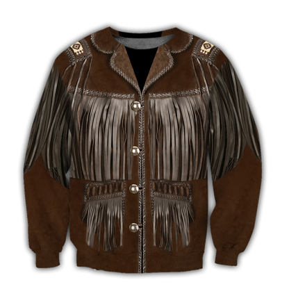 Cowboy Jacket No25 Cosplay 3D Over Printed Unisex Deluxe Hoodie ML