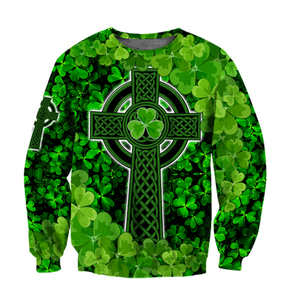 Premium Unisex Hoodie Irish St.Patrick Celtic Knot And Celtic Cross ML